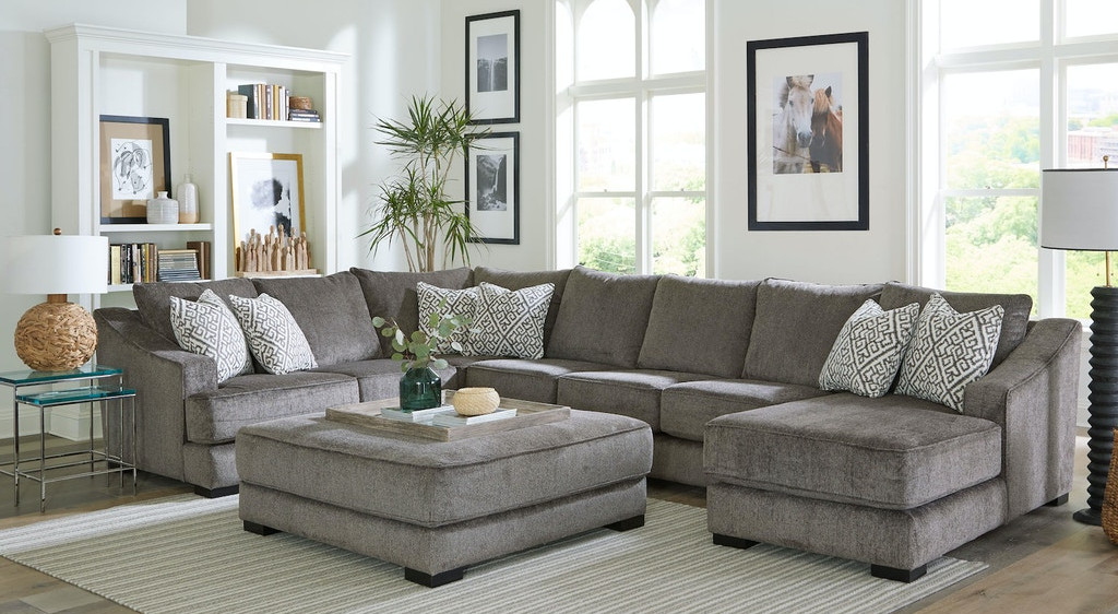Interior styling vignette with desk and lamp