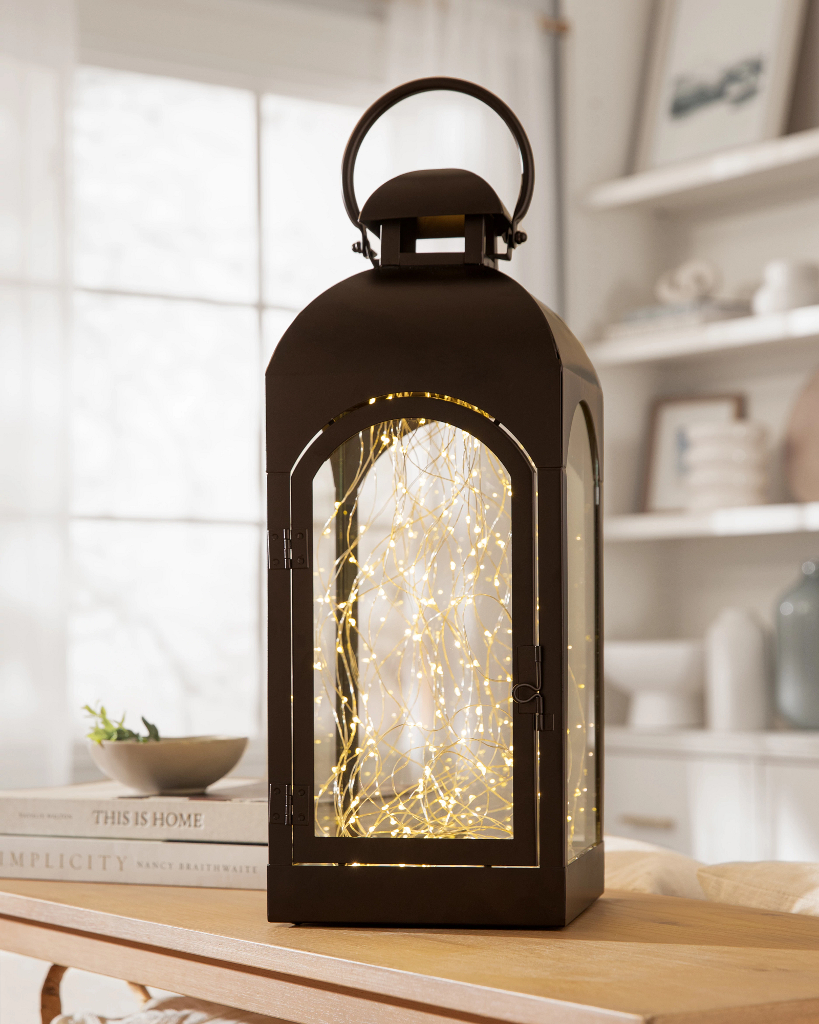 T-LIGHT HOLDERS, PORCELAIN, White, Set of 2