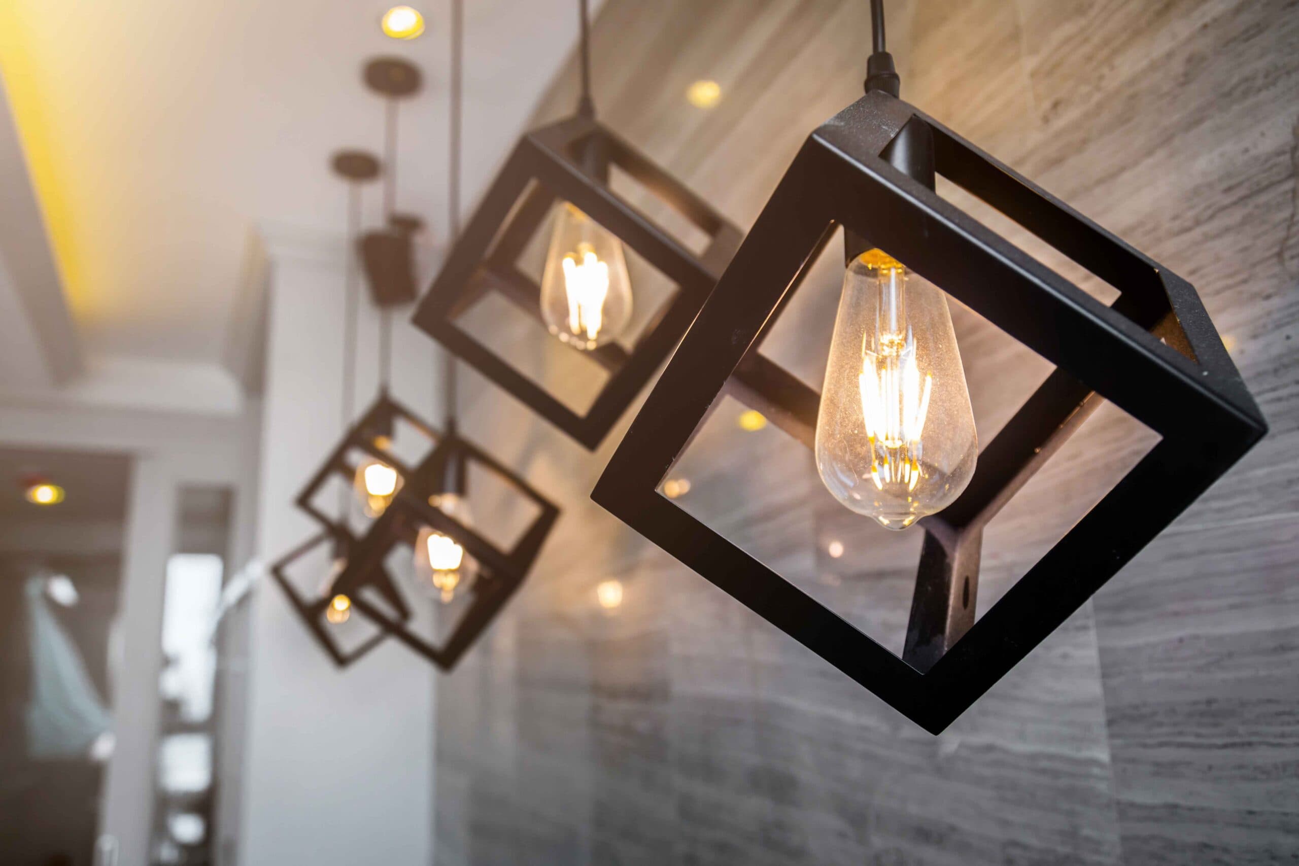 HANGING LAMP, Ellipse, Smokey Blue