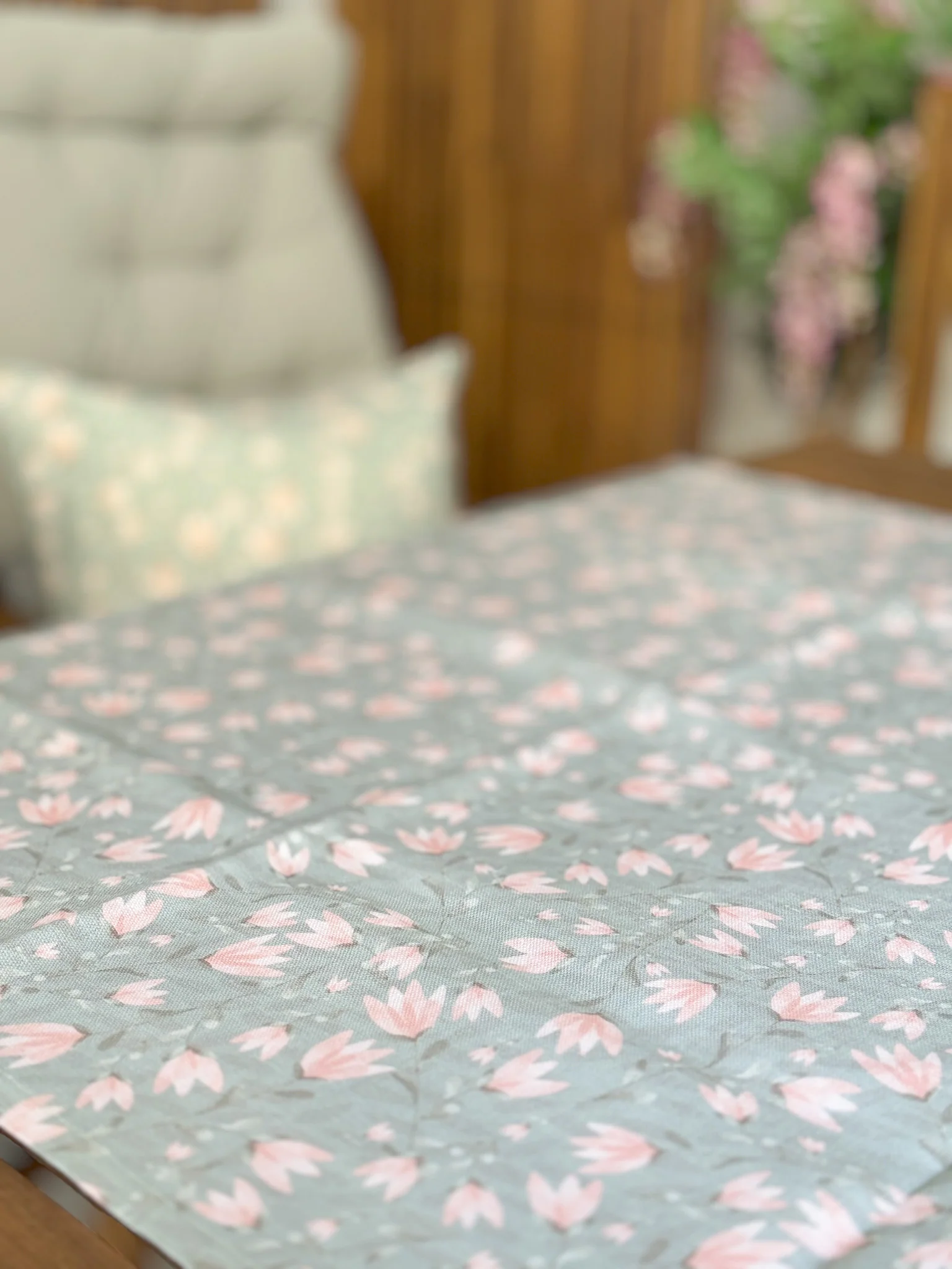 LINEN TABLECLOTH, Fig, L 300 cm