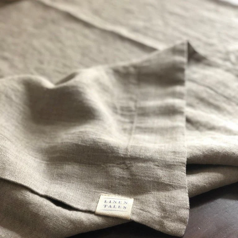 LINEN TABLECLOTH, Letia, Grey Granite
